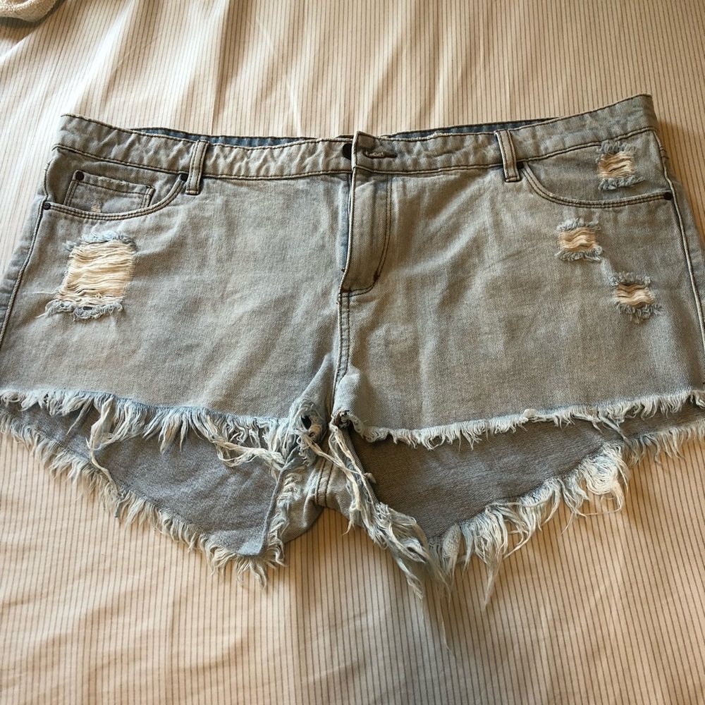 High Waisted Denim Shorts